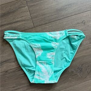 KIAVA Aqua Green Palm-Print Bikini Bottom